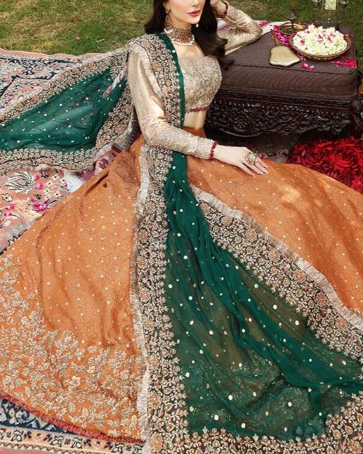 Net Embroidered Frock Suit - Image 4