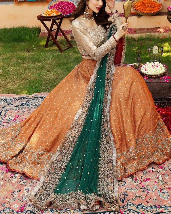 Net Embroidered Frock Suit - Image 5