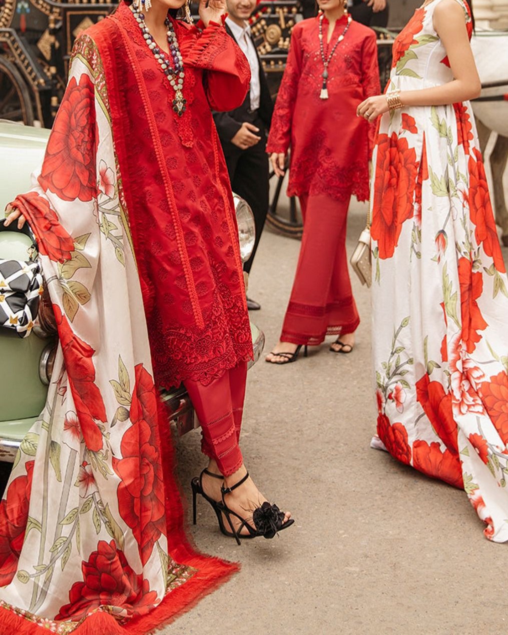 Lawn Chikankari Embroidered Suit - Image 2