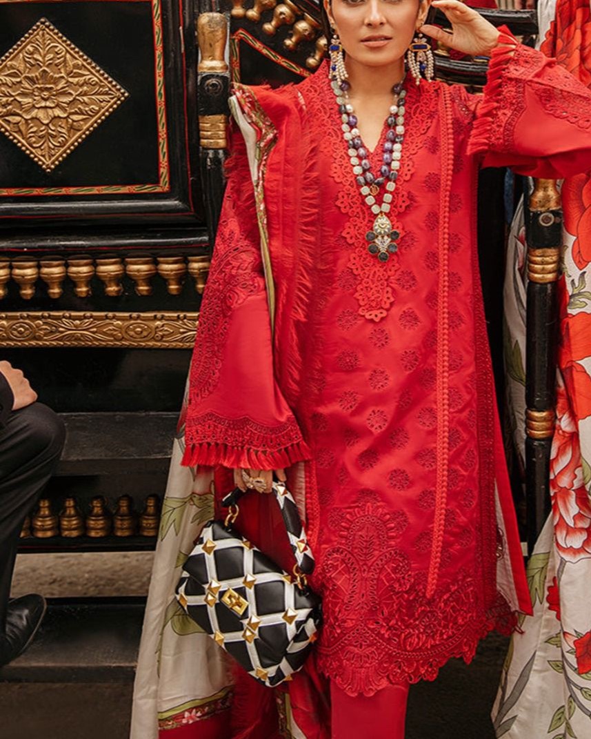 Lawn Chikankari Embroidered Suit