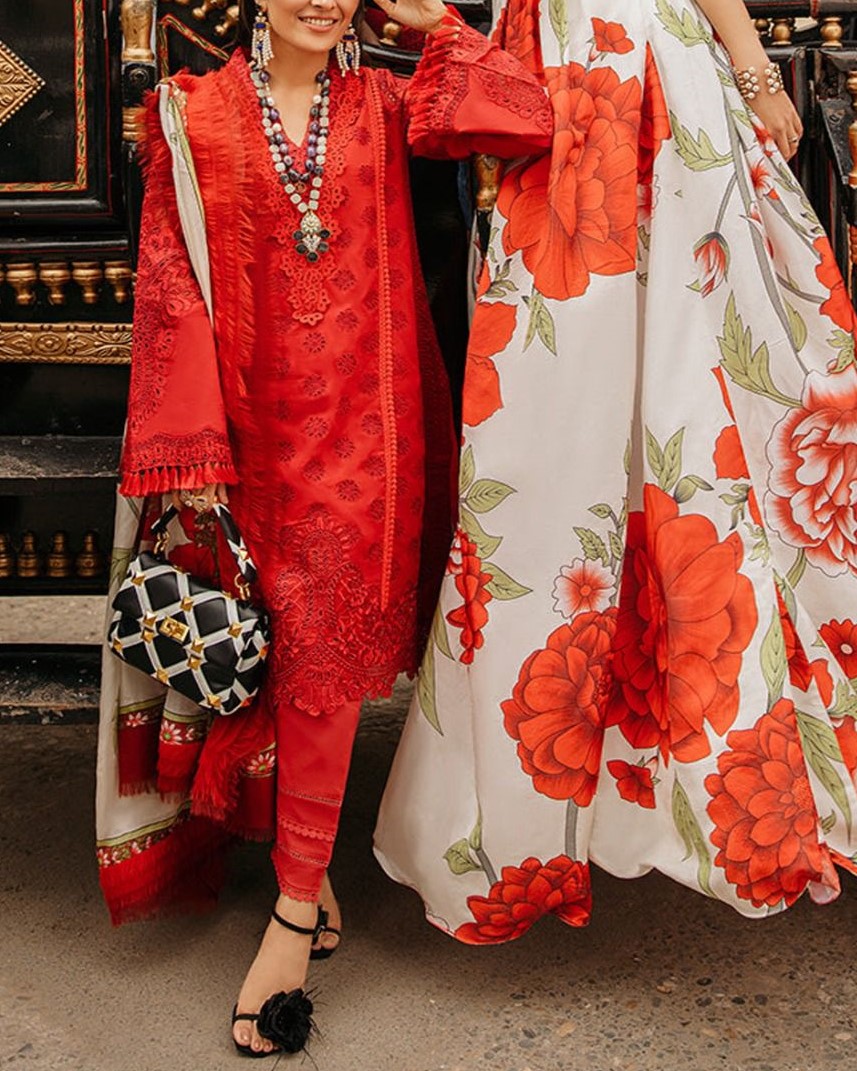 Lawn Chikankari Embroidered Suit - Image 6