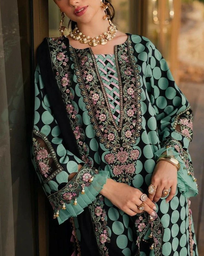 Lawn Embroidered Suit - Image 2