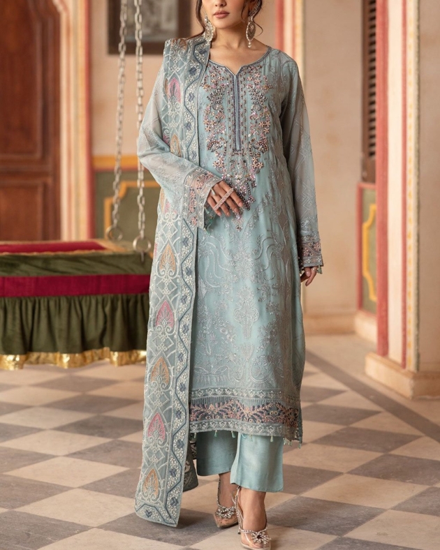 Chiffon Sequence Suit