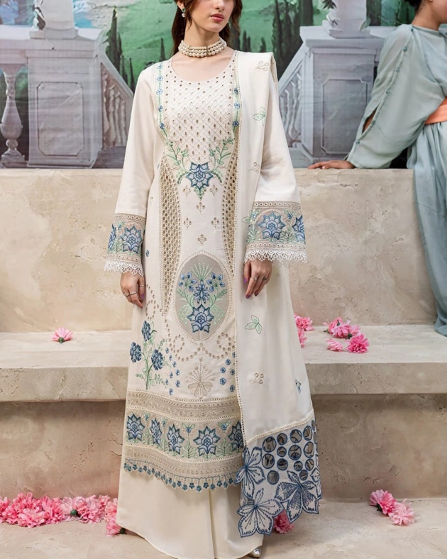 Cotton Lawn Chikankari Suit