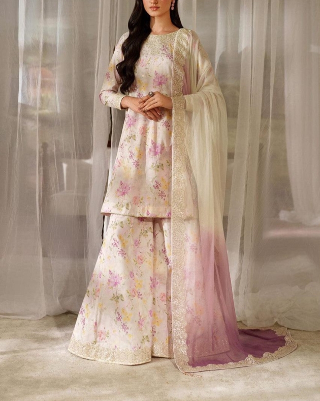 Printed Lawn Embroidered Suit
