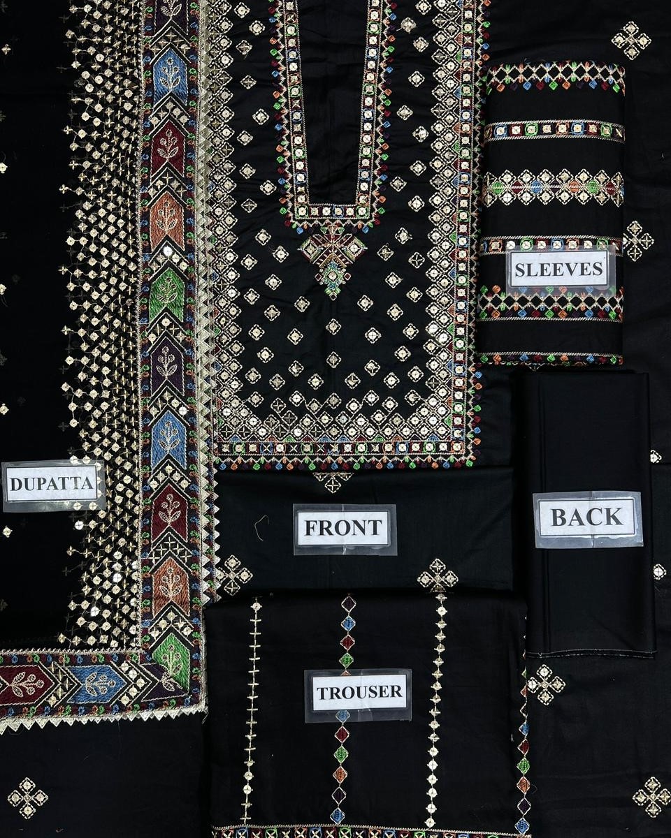 Cotton Lawn Embroidered Suit - Image 8