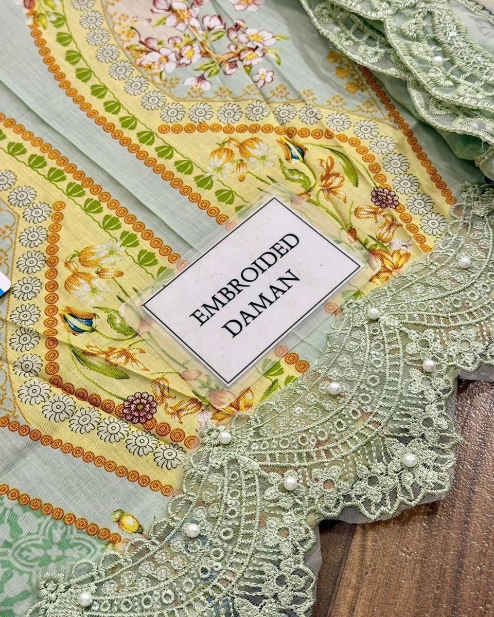 Printed Lawn Embroidered Suit - Image 8