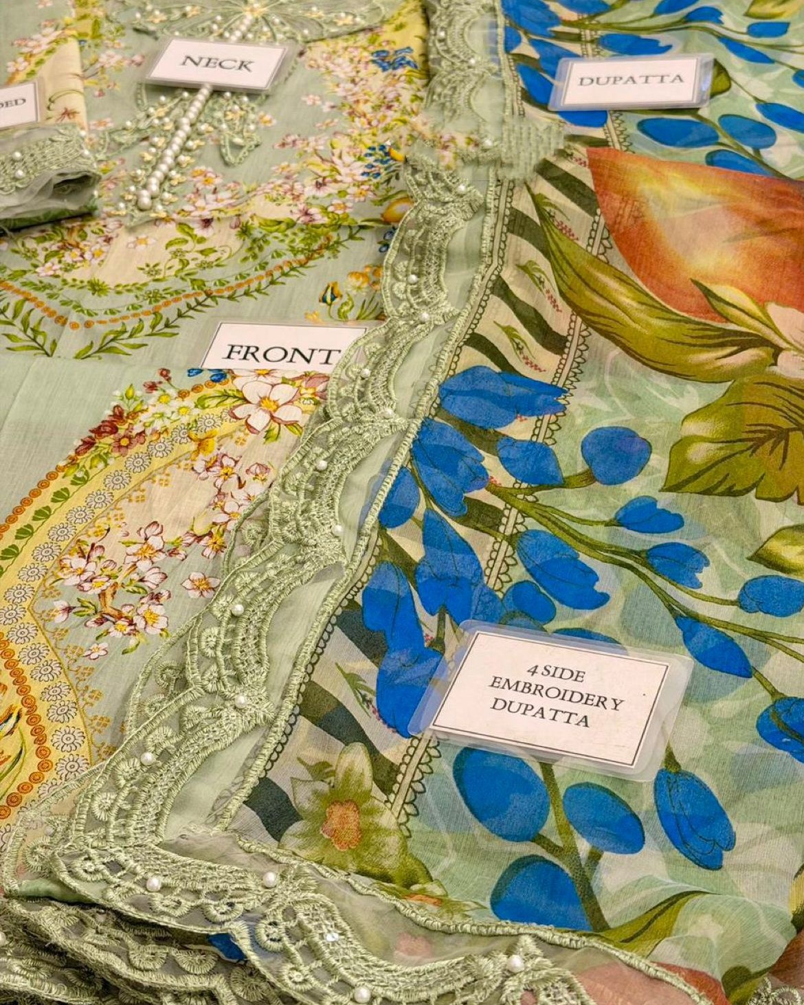 Printed Lawn Embroidered Suit - Image 9